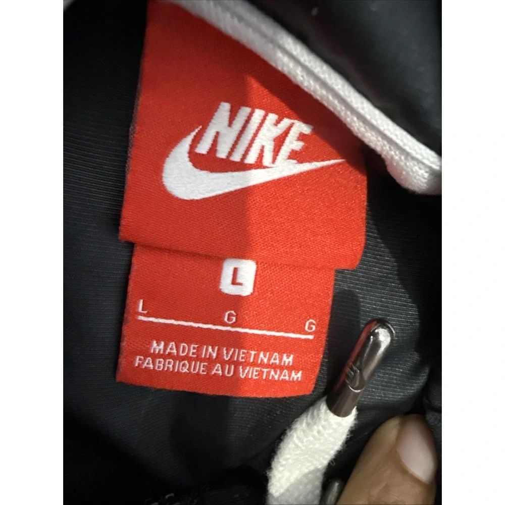 Nike‎ Track Jacket Womens L Black Archive Sportswear Cropped Logo Athleisure